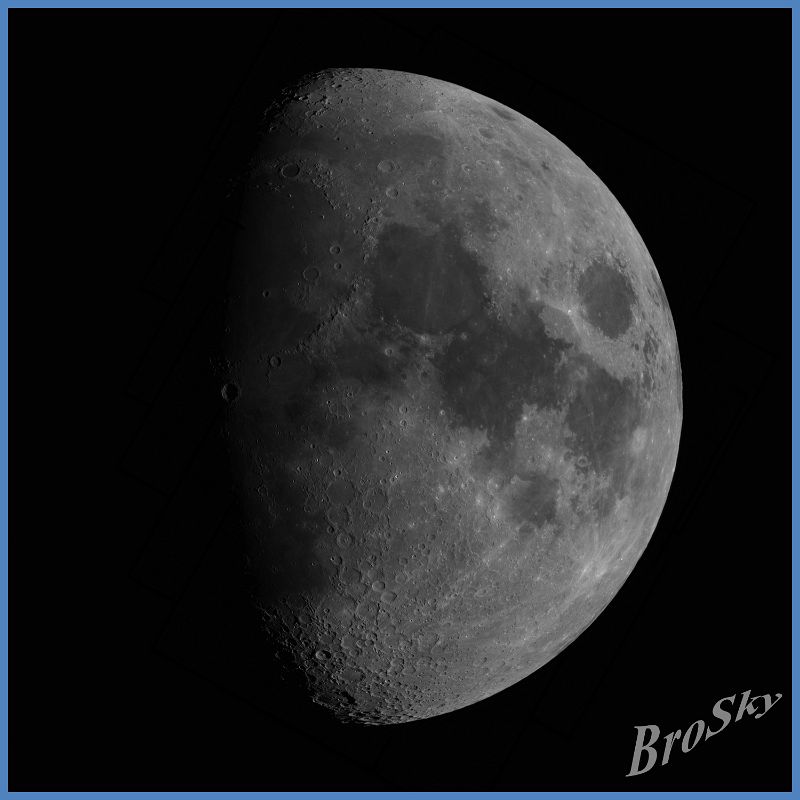Mond_z72_220510.jpg -    Objekt: Mond    Illumination: 72% - zunehmend Aufnahmeort: Senden Aufnahmedatum: 22.05.2010 Belichtung: Mosaik aus 17 x 500 Bilder (je 10% verwendet) Optik: Takahashi TSA 120 mit Tele Vue Powermate 2-fach 