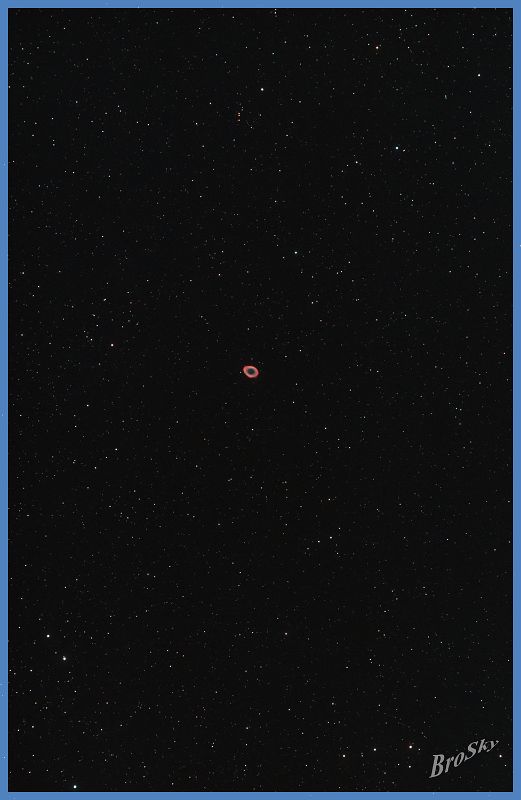 M57_260611.jpg -    Objekt: M57 - Ringnebel    Sternbild: Lyra - Leier Aufnahmeort: Senden Aufnahmedatum: 26.06.2011 Belichtung: 16 x 180 sec Optik: Takahashi 120 mm TSA mit 2'' TS-Flattener Kamera: Canon 400D mit Hutech IDAS V4 Filter 