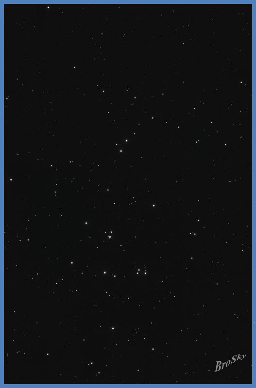 M44_100411.jpg -    Objekt: M44 - Krippe    Sternbild: Cancer - Krebs Aufnahmeort: Senden Aufnahmedatum: 10.04.2011 Belichtung: 16 x 300 sec Optik: Takahashi 120mm TSA mit 2'' TS-Flattener Kamera: Canon 400D Astro mit Hutech IDAS V4 Filter 