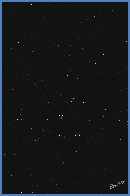 M44_230311.jpg -    Objekt: M44 - Krippe    Sternbild: Cancer - Krebs Aufnahmeort: Senden Aufnahmedatum: 23.03.2011 Belichtung: 16 x 300 sec Optik: Takahashi 120mm TSA mit 2'' TS-Flattener Kamera: Canon 400D Astro mit Hutech IDAS V4 Filter 